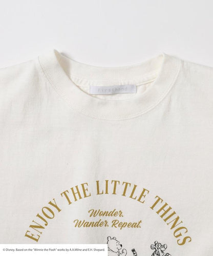 Winnie-the-Pooh（小熊維尼） 前胸LOGO印花T恤