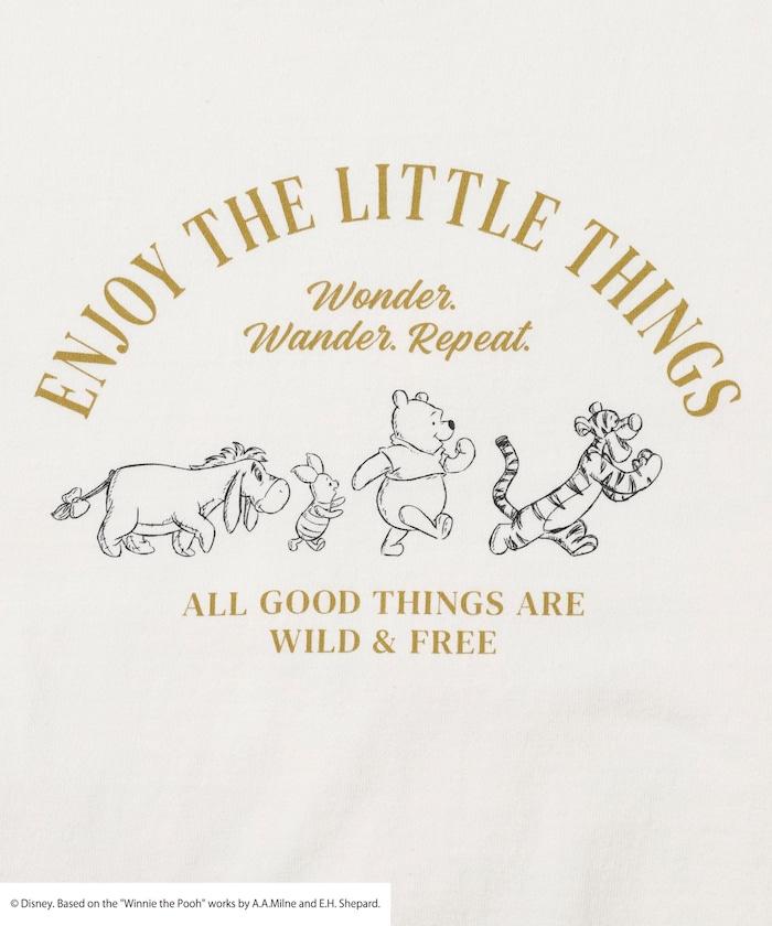 Winnie-the-Pooh（小熊維尼） 前胸LOGO印花T恤
