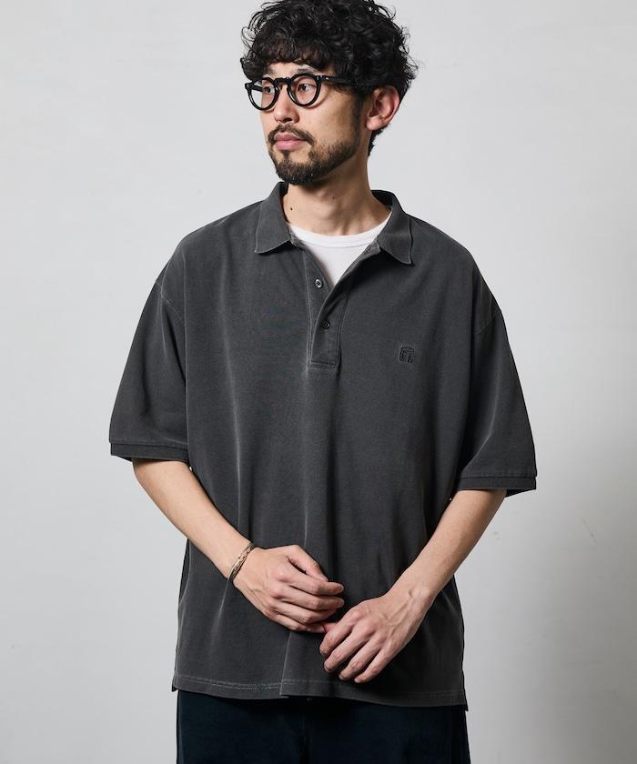 做舊工藝 寬鬆版型 點綴刺繡短袖 POLO衫