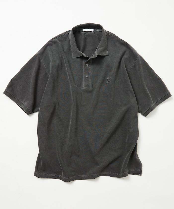 做舊工藝 寬鬆版型 點綴刺繡短袖 POLO衫