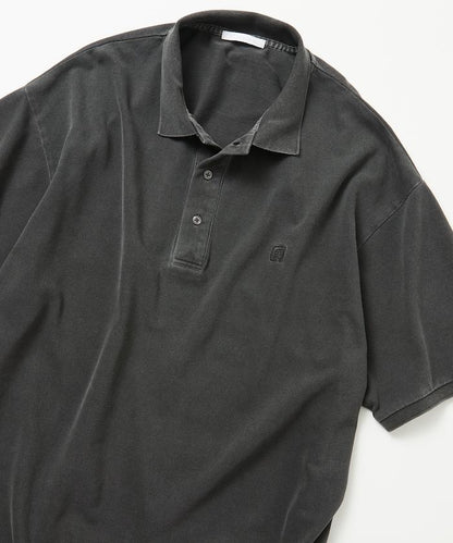 做舊工藝 寬鬆版型 點綴刺繡短袖 POLO衫