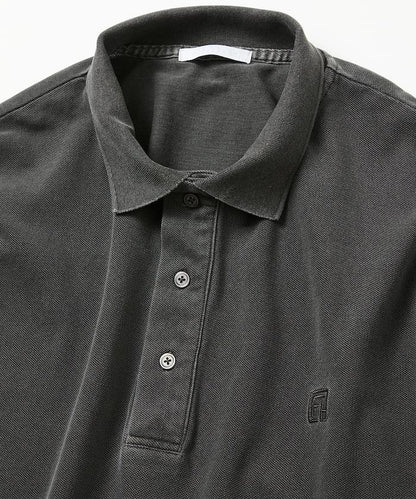 做舊工藝 寬鬆版型 點綴刺繡短袖 POLO衫