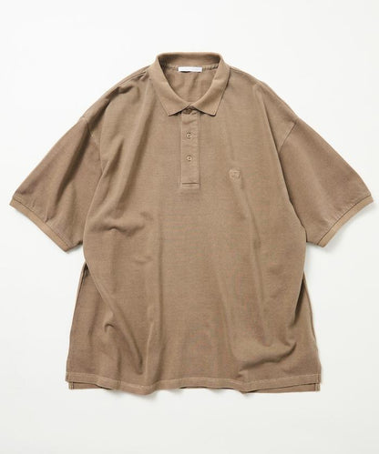 做舊工藝 寬鬆版型 點綴刺繡短袖 POLO衫