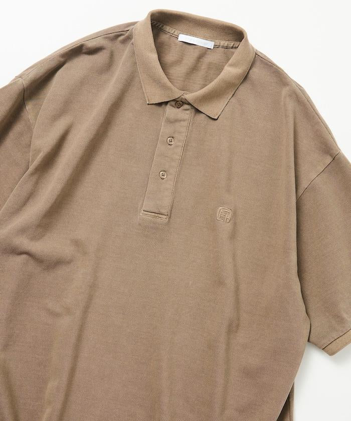 做舊工藝 寬鬆版型 點綴刺繡短袖 POLO衫