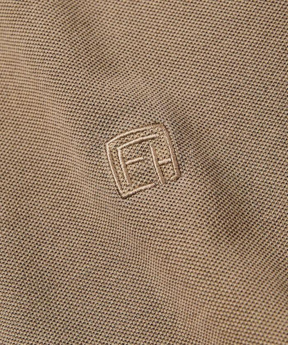 做舊工藝 寬鬆版型 點綴刺繡短袖 POLO衫