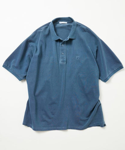 做舊工藝 寬鬆版型 點綴刺繡短袖 POLO衫