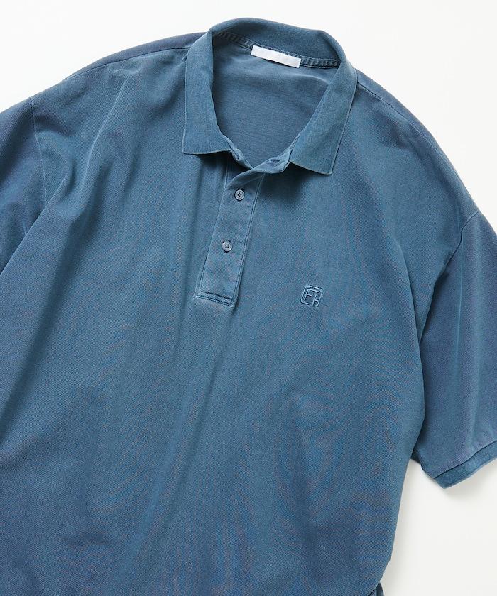 做舊工藝 寬鬆版型 點綴刺繡短袖 POLO衫