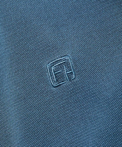 做舊工藝 寬鬆版型 點綴刺繡短袖 POLO衫