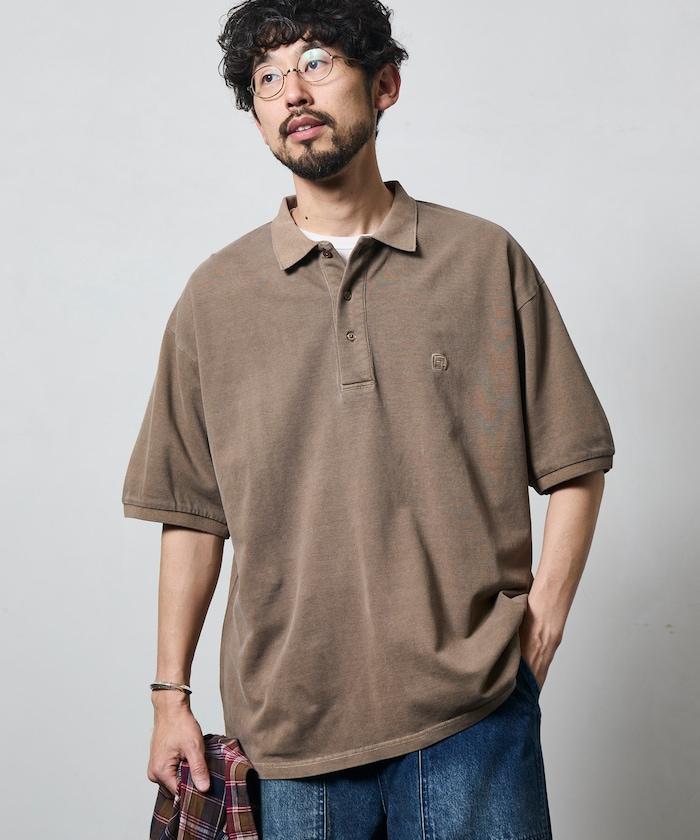 做舊工藝 寬鬆版型 點綴刺繡短袖 POLO衫