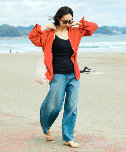 Beach & Festival V領 後背挖空 帶胸墊 吊帶背心