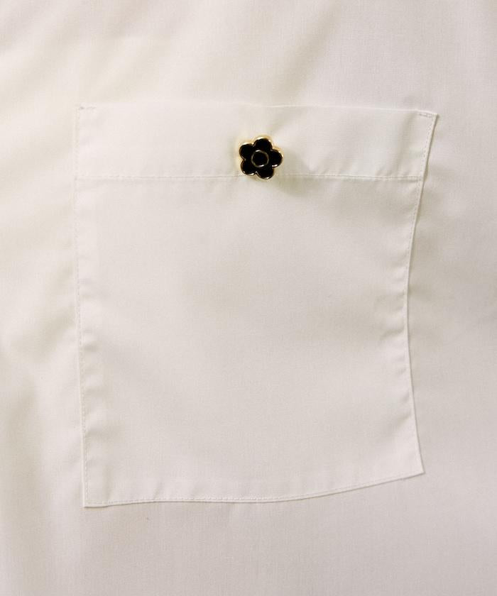 Logo刺繡寬鬆短袖襯衫