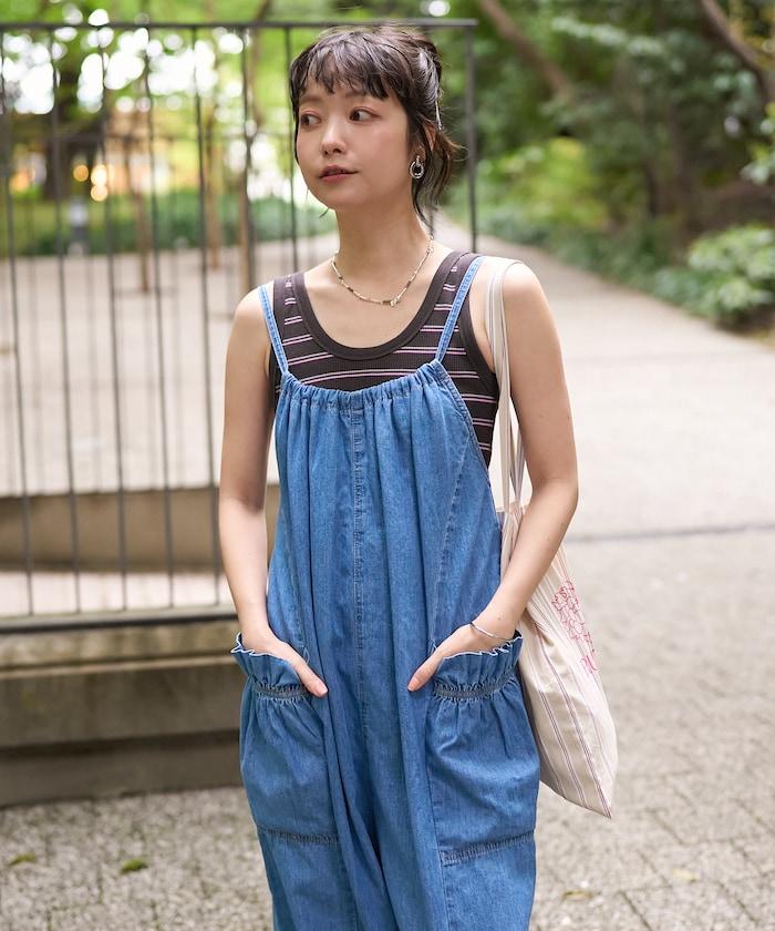 特別款 寬鬆版型 FRILL 裝飾 LOOSE FRILL OVERALL 揹帶褲