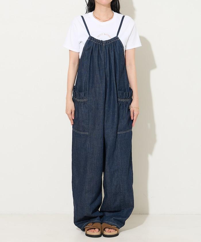 特別款 寬鬆版型 FRILL 裝飾 LOOSE FRILL OVERALL 揹帶褲