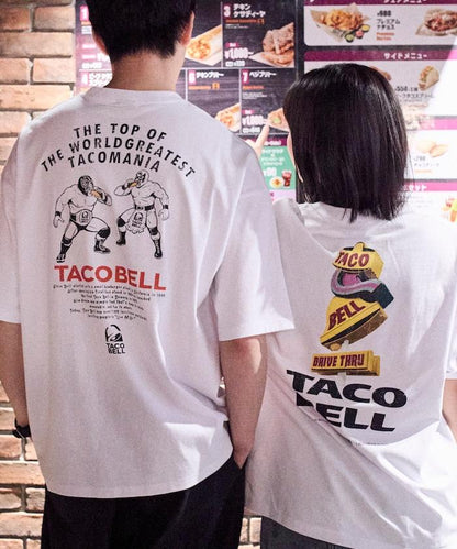 TACOBELL×FREAK'S STORE 聯名寬鬆版型後背印花圓領T恤