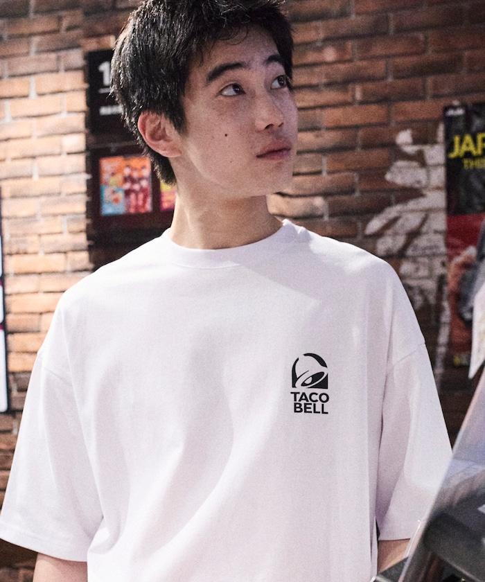 TACOBELL×FREAK'S STORE 聯名寬鬆版型後背印花圓領T恤