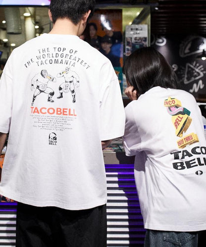 TACOBELL×FREAK'S STORE 聯名 寬鬆廓形 背部印花 圓領T恤
