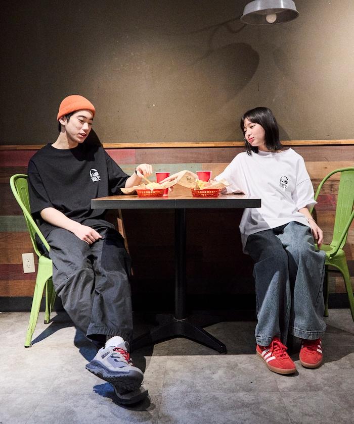 TACOBELL×FREAK'S STORE 聯名寬鬆版型後背印花圓領T恤
