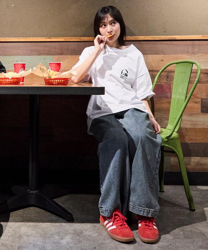 TACOBELL×FREAK'S STORE 聯名寬鬆版型後背印花圓領T恤