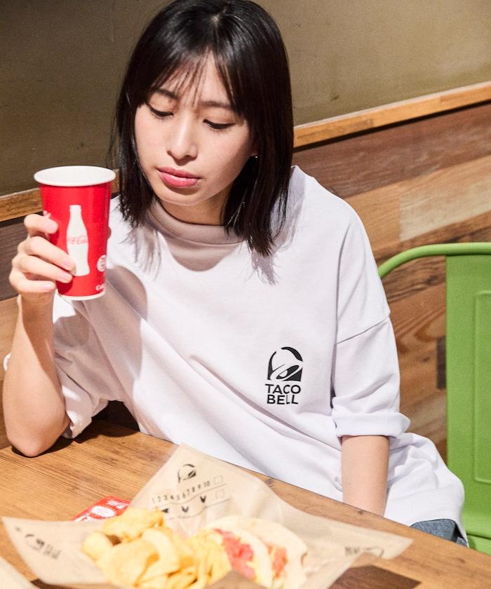 TACOBELL×FREAK'S STORE 聯名寬鬆版型後背印花圓領T恤