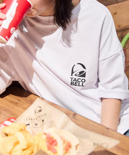 TACOBELL×FREAK'S STORE 聯名寬鬆版型後背印花圓領T恤