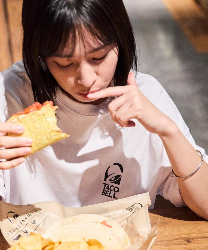 TACOBELL×FREAK'S STORE 聯名寬鬆版型後背印花圓領T恤