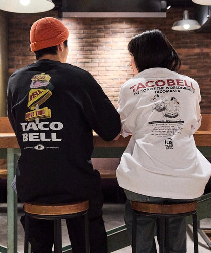 TACOBELL×FREAK'S STORE 聯名 寬鬆廓形 背部印花 圓領T恤