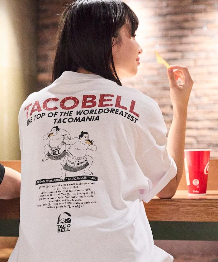 TACOBELL×FREAK'S STORE 聯名寬鬆版型後背印花圓領T恤