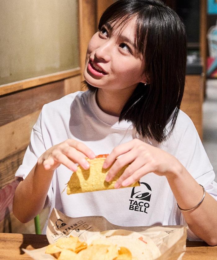 TACOBELL×FREAK'S STORE 聯名寬鬆版型後背印花圓領T恤