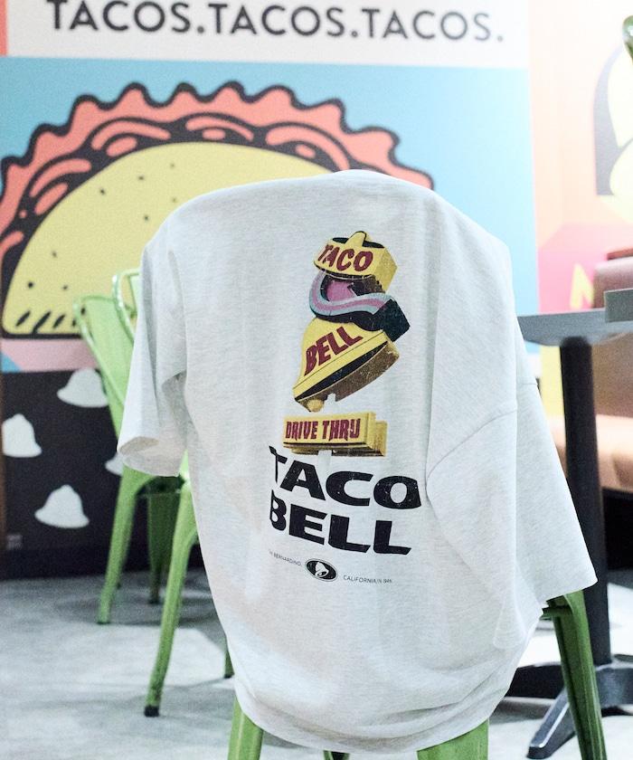 TACOBELL×FREAK'S STORE 聯名 寬鬆廓形 背部印花 圓領T恤