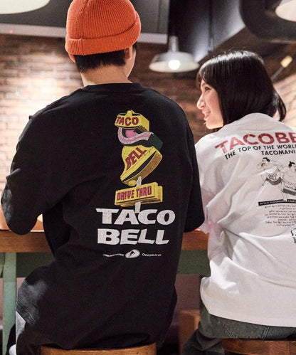 TACOBELL×FREAK'S STORE 聯名 寬鬆廓形 背部印花 圓領T恤