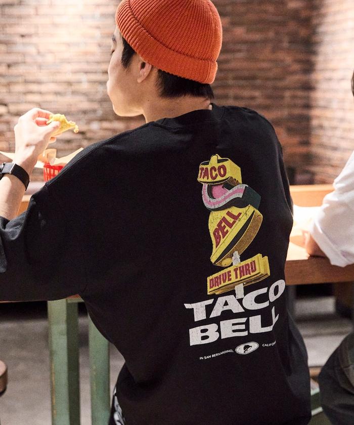 TACOBELL×FREAK'S STORE 聯名 寬鬆廓形 背部印花 圓領T恤
