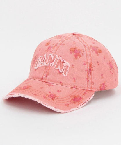 Washed Cotton Print Canvas Cap / 帽子