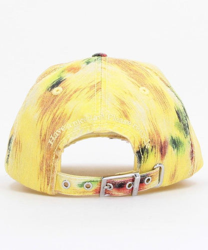 Washed Cotton Print Canvas Cap / 帽子