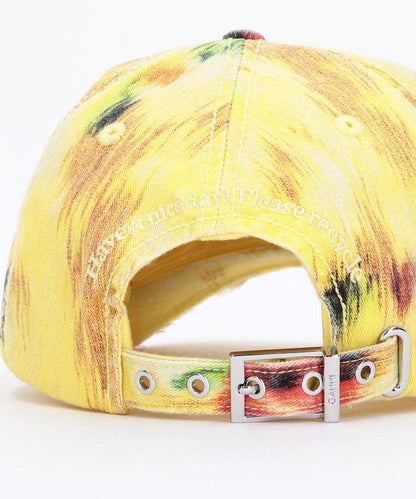 Washed Cotton Print Canvas Cap / 帽子