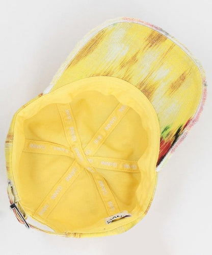 Washed Cotton Print Canvas Cap / 帽子