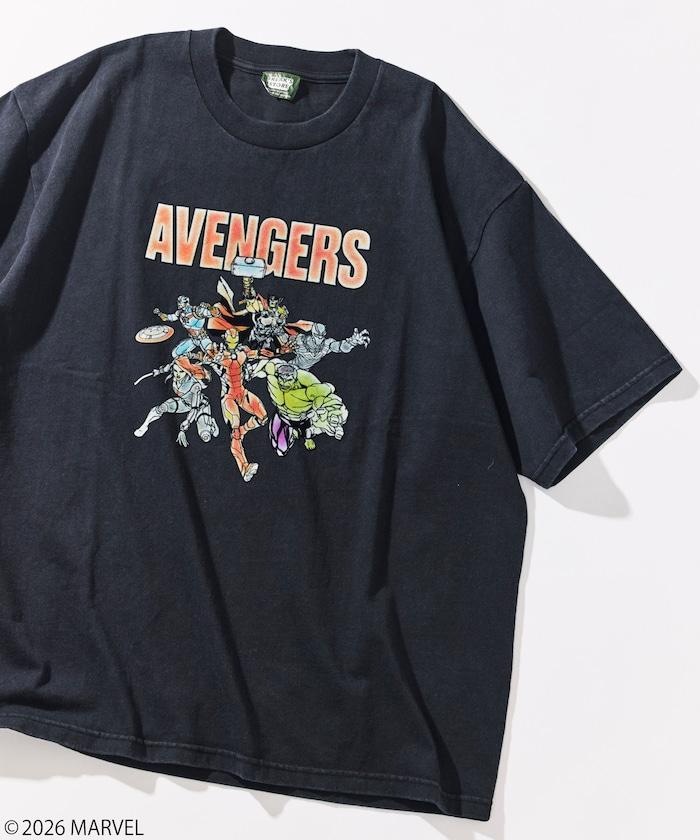 マーベル アベンジャーズ（漫威復仇者聯盟） 圓領靜電植絨工藝T恤