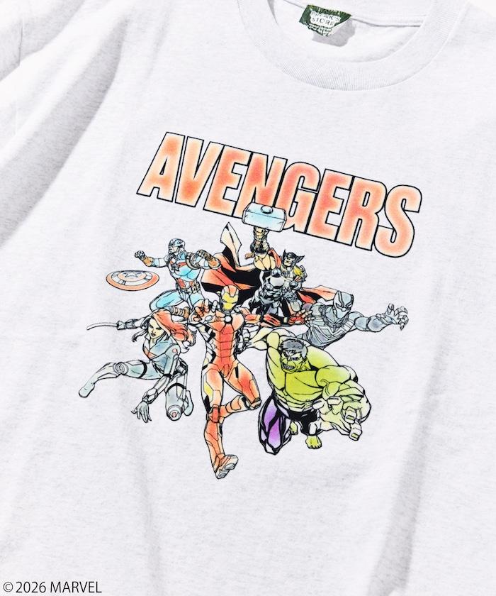 マーベル アベンジャーズ（漫威復仇者聯盟） 圓領靜電植絨工藝T恤