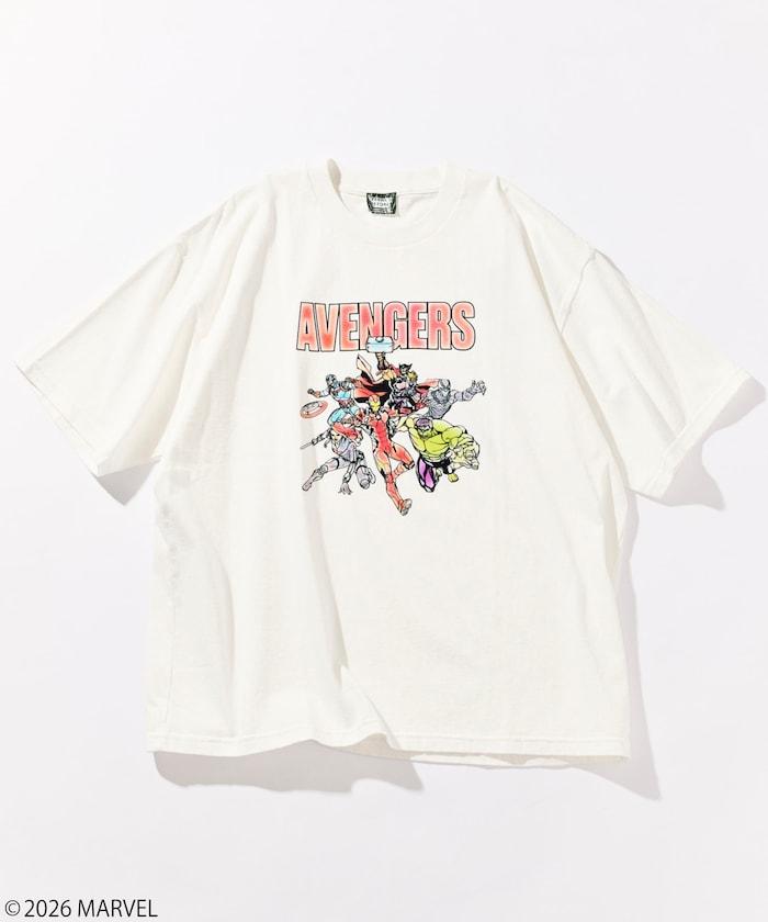 マーベル アベンジャーズ（漫威復仇者聯盟） 圓領靜電植絨工藝T恤