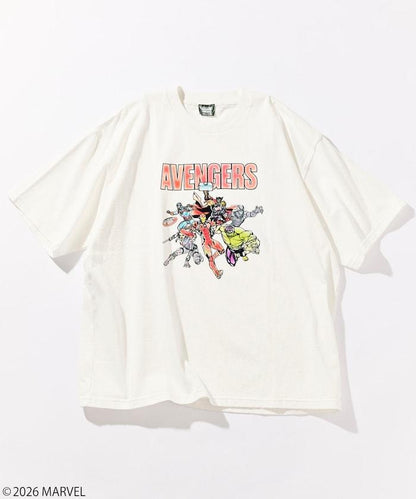 マーベル アベンジャーズ（漫威復仇者聯盟） 圓領靜電植絨工藝T恤