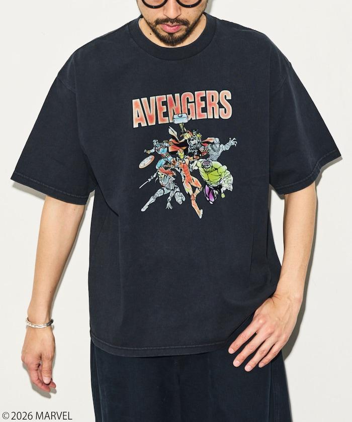 マーベル アベンジャーズ（漫威復仇者聯盟） 圓領靜電植絨工藝T恤