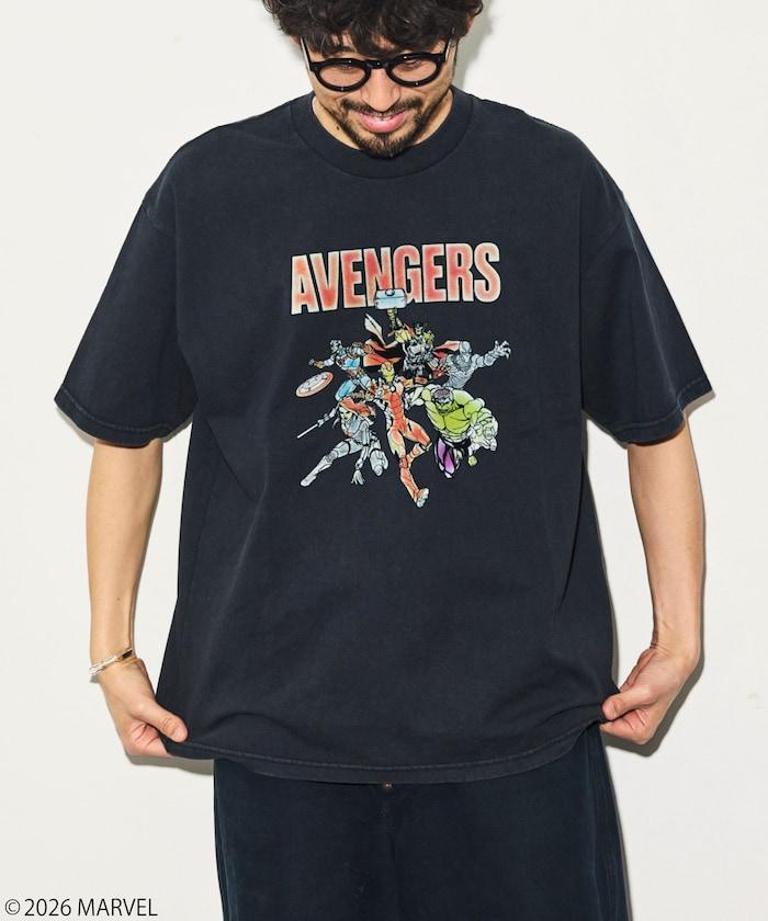 マーベル アベンジャーズ（漫威復仇者聯盟） 圓領靜電植絨工藝T恤
