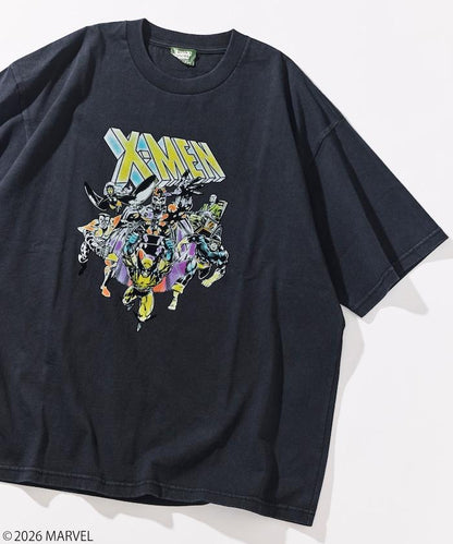 《漫威》/マーベル X-MEN（X戰警） 防靜電植絨工藝 圓領T恤