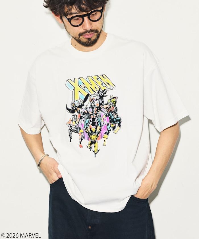 《漫威》/マーベル X-MEN（X戰警） 防靜電植絨工藝 圓領T恤