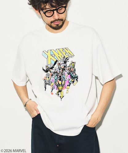 《漫威》/マーベル X-MEN（X戰警） 防靜電植絨工藝 圓領T恤