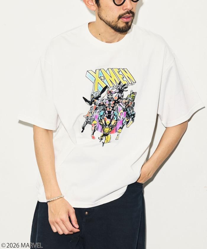 《漫威》/マーベル X-MEN（X戰警） 防靜電植絨工藝 圓領T恤