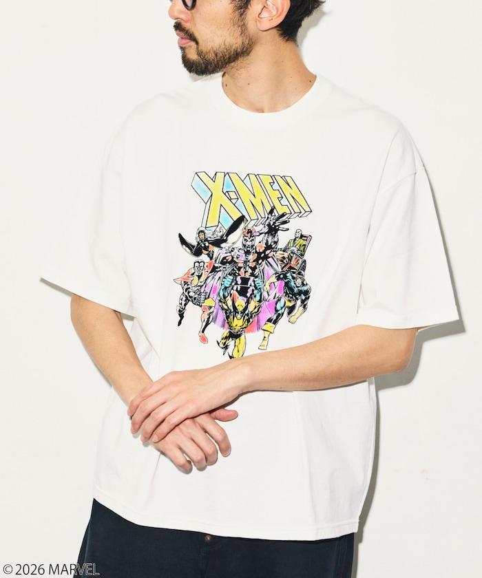 《漫威》/マーベル X-MEN（X戰警） 防靜電植絨工藝 圓領T恤