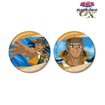 遊☆戱☆王デュエルモンスターズGX（遊戲王GX） ティラノ剣山 閃粉場面寫徽章 2個套裝