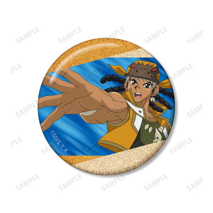 遊☆戱☆王デュエルモンスターズGX（遊戲王GX） ティラノ剣山 閃粉場面寫徽章 2個套裝
