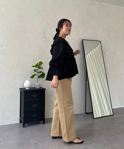 SAPON 透視金屬吊飾連帽襯衫