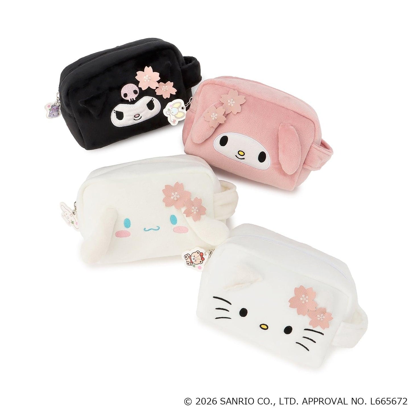 サンリオキャラクターズ（三麗鷗角色） 臉部造型化妝包 LG款